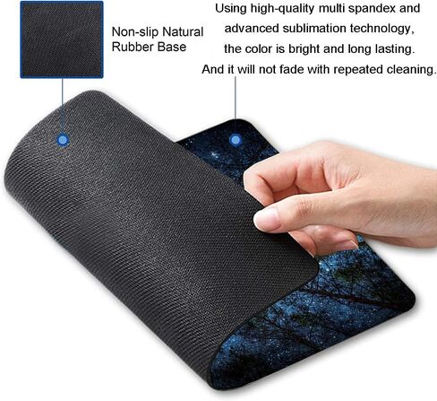 Computer Mouse Pads with Tropical Leaves Design, Square Waterproof Non-Slip Rubber Base Mouse Mat for Office Laptop in Saudi Arabia