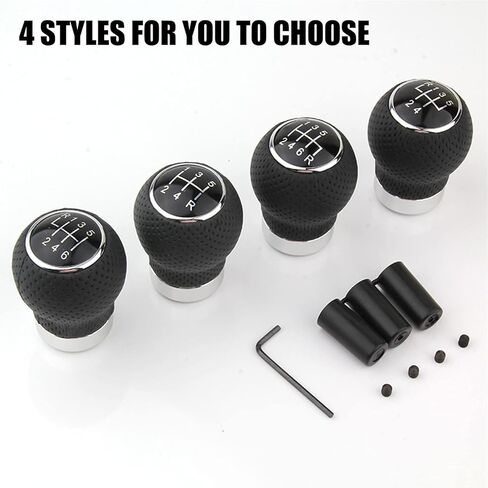 Universal Shift Knob 5 Speed Manual Gearbox Shift Knobs Fit for Most Car Transport Vehicles（Black Line） in Kuwait