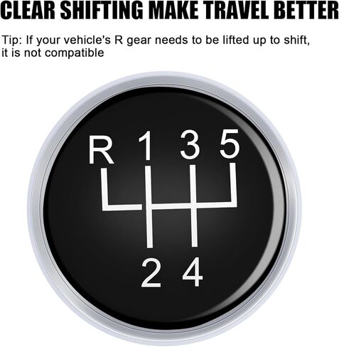 Universal Shift Knob 5 Speed Manual Gearbox Shift Knobs Fit for Most Car Transport Vehicles（Black Line） in Kuwait