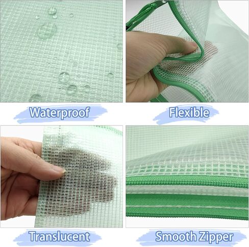 12 Pack Mesh Zipper Pouch Bags for Document Organizing, Waterproof A4 Letter Size Zipper Bags, Project Bags for Puzzle Storage, Reusable Storage Bags for Travel School Office Supplies in Saudi Arabia