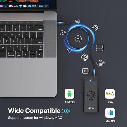حاوية M.2 NVME SSD مع مروحة تبريد، محول USB C 3.2 Gen 2 PCIE NVME بسرعة 10 جيجابت في الثانية، SATA بسرعة 6 جيجابت في الثانية، قارئ M.2 مع علبة من الألومنيوم تدعم UASP Trim لـ PCIe M-Key(B+M Key) SSD 2242/2260/ 2280 in Kuwait