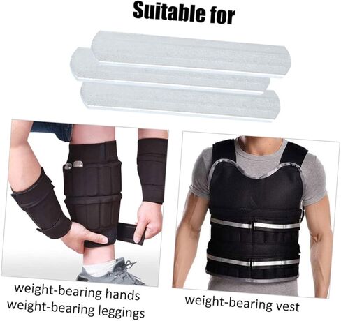 10 قطع من Kisangel لوحة وزن للتمارين الرياضية، قمصان معدنية للتمرين، معدات الصالة الرياضية للرجال، ألواح فولاذية للوزن، لوحة فولاذية، لوحة مرجحة من الفولاذ المقاوم للصدأ، صدرية للياقة البدنية in Kuwait