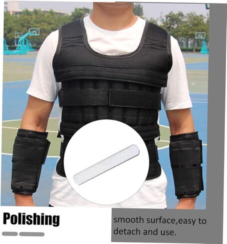 10 قطع من Kisangel لوحة وزن للتمارين الرياضية، قمصان معدنية للتمرين، معدات الصالة الرياضية للرجال، ألواح فولاذية للوزن، لوحة فولاذية، لوحة مرجحة من الفولاذ المقاوم للصدأ، صدرية للياقة البدنية in Kuwait