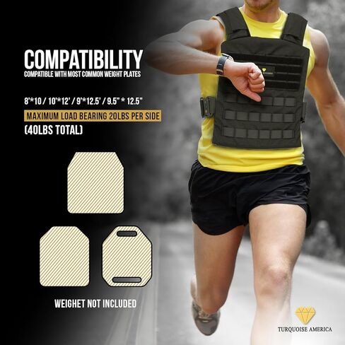 سترة مرجحة سريعة الإصدار قابلة للتعديل للرجال، سترة تدريب القوة، سترات مرجحة للرجال، تدريب وزن الجسم، اللياقة البدنية، الجري للرجال والنساء in Kuwait