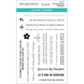 Spellbinders Sending Sunshine Sentiments Clear Stamp Set