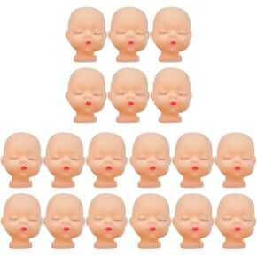 Coheali 30pcs رئيس الطفل اللوحة للجسم محاكاة يدوي دمى النحت النحت الأنيقة الحرف الديكور مصغرة حقيبة الملحق