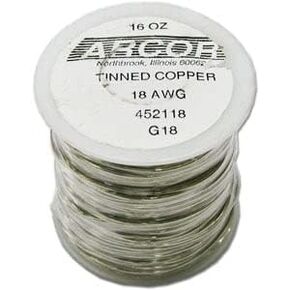 Delphi Glass 18 Gauge Pre -Tinned Copper Wire - 1 رطل