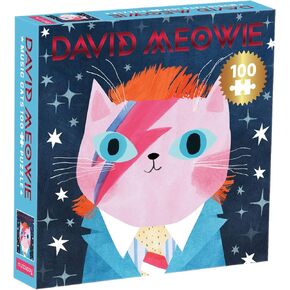 Mudpuppy Dolly Purrton Music Cats 100 Piece Puzzle from Mudpuppy - Introduce a Music Legend with This Jigsaw Puzzle for Kids, Foil Embellishments, 14" x 14", Ages 6+