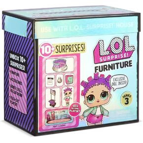 LOL Surprise Furniture Rink مع دمية المتزلج على الأسطوانة و 10 دولارات ، الأثاث ، الديسكو ، DJ Stage Room Playsets للأطفال الصغار والفتيات الأعمار 4+