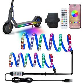مصابيح LED لركوب ليلية الدراجات البخارية ، وأضواء التزلج الملونة التي تعمل بالطاقة والبطارية.