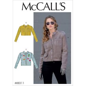 McCall Pattern Company McCall's Women's Loose Fitting Button Up Jacket Sewing Patterns, Sizes 4-14