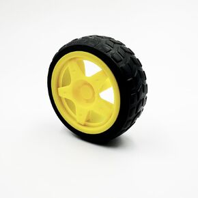 4 مساءً عجلة سيارة 65 ملم عجلات إطارات مطاطية لـ RC Car Truck Robot DIY Model Parts