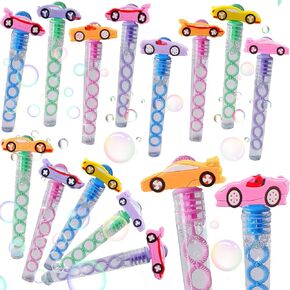 24 PCS MINI Bubble Race Car Wands حفل عيد ميلاد الحفلات الحفلات ، طلاب الفصول الدراسية الصيفية جوائز كرنفال