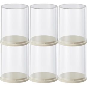 6 PCS Acrylic Display Joxes Clear Agfures Display Accouse for Funko Pop Figures ، صندوق أعمى قابل للتكديس مجمعة بالكامل مربع تخزين لتخزين Dustproof Formovies Lego Action Figures Pop Mart