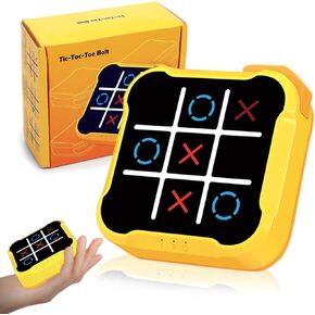 ألعاب Couomoxa Tic Tac Toe للأطفال: 4-in-1 لعبة ألغاز محمولة محمولة-لعبة حسية إلكترونية للطفل من 6 إلى 12 عامًا.