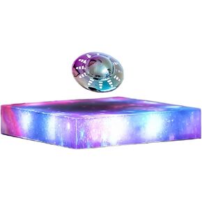 Levitating UFO Lamp, Floating RGB Galaxy Light, Levitation Decor Display, Cool Gadgets for Desk,Room,Office, 360 Degree Automatic Rotating Light, Unique Gifts for Kids,Teenagers