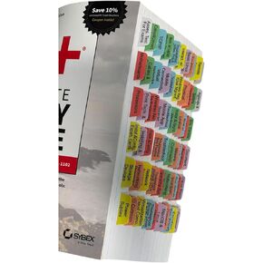 علامات تبويب الكتب لـ Comptia A+ دليل الدراسة الكامل: Core 1 Exam 220-1101 and Core 2 Exam 220-1102 (Sybex Study Guide) 5th Edition. علامات تبويب متينة ، متينة ، مرمّزة بالألوان (كتاب غير محفوظ)