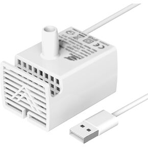 Replacement Pump for Cat Water Fountain 135oz/4L, Quiet Pump for Pet Water Fountain Stainless Steel Dog Water Dispenser for HA-01