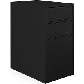 Martha Stewart Kayden Home Office Modular 3 Drawer File Cabinet, Set of 1, Black