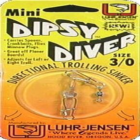 Luhr Jensen 3/0 Dipsy Diver Chartreuse/White Bottom in Kuwait