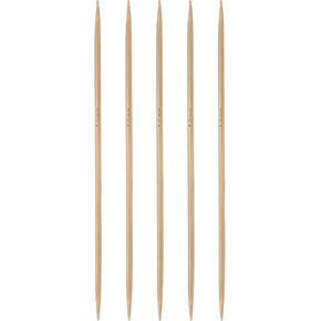 Harfington 5pcs Bamboo الحياكة إبر مزدوجة المدببة الولايات المتحدة 1 (2.25 مم) المكربن ​​6 بوصة (15 سم) مباشرة لمشاريع خيوط الحياك