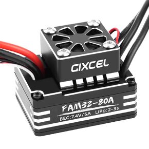 80A ESC بدون فرش ، وحدة تحكم السرعة عالية الأداء المقاومة للماء لـ 1/10 RC Crawlers TRX4 SCX10 ترقيات