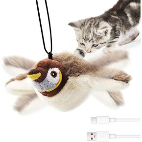 Interactive Flying Bird for Cat,2025 New Interactive Chirping Bird Cat Toy for Indoor Cats,Flapping Wings, Plush Kitten Exercise Toys(That Cannot Fly)