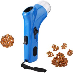 مدفع غذاء القط ، PP التفاعل البلاستيكي للحيوانات الأليفة المطلق النار قطرات كبيرة Cat Dog Cog Snack Treater Dissinger مثيرة للاهتمام أليف خفيفة مغذيات مغذيات لتدريبات التدريب