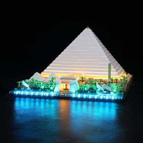 مجموعة إضاءة LED Lightailing لهرم رائع من Giza - مجموعة ضوء LED متوافقة مع طراز Lego