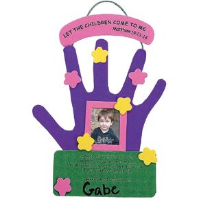 Fun Express Mother's Day Hand Keepsake Craft Kit - Makes 12 - DIY Craft Gifts from Kids to Mom