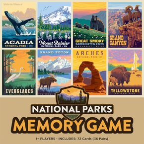 Masterpieces National Parks Memory Game