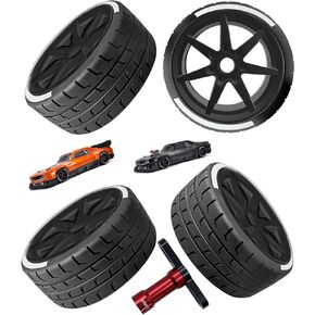 إطارات RC 2.9 العجلات المحددة لـ 1/7 ARRM A Journy ، 2pcs 42/100 2.9 إطارات ، 2pcs 53/107 2.9 ، إطارات RC مع وجع عجلات ، أسود
