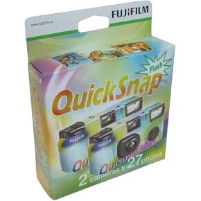 Fujifilm 7130786 QuickSnap 400 Disposable Flash Camera (Pack of 2)