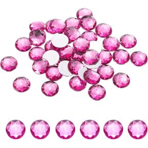 meccanixity مسطح الظهر مستدير أحجار الأكريليك ، 10 مم SS45 Purple Flatback الكريستال أحجار الكريستال لأحذية الملابس الحرف DIY هدايا 100pcs