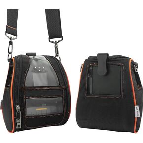 Carrying Case for Zebra ZQ630 & QLN420 - Portable Thermal Label Printer Bag with Shoulder Strap and Belt Clip, Easy Transport and Protection, Convenient Label Access