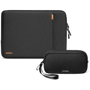 tomtoc 13-inch 360° Protective Laptop Sleeve & Electronics Organizer Travel Case, S