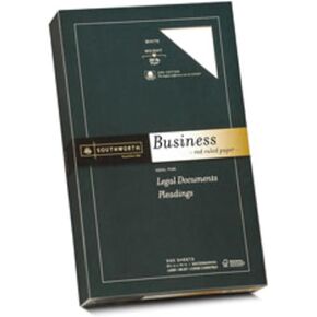 Southworth Business Paper,20 lb,Red Ruled,8-1/2"x14",500/BX,WE (SOU403ER), White