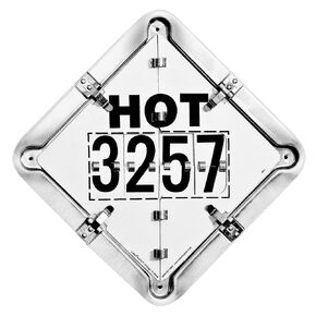 Labelmaster 81-3257 Hot Flip Hazmat Placard System with 3257 Imprinted