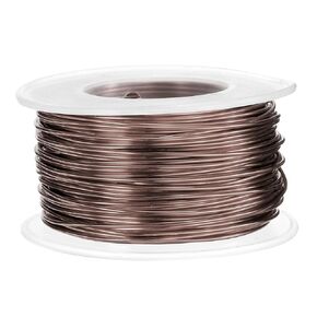 HARFINGTON 18 Gauge Aluminum Craft Wire 1.0mm 98.5ft Flexible Bendable Anodized Metal Jewelry Sculpting Wire for Jewelry Making Modelling Craft DIY, Brown