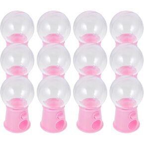 VICASKY 24Pcs Gumball Machine,2.79 Inch Desktop Bubble Gum Mini Candy Dispenser Plastic Gumball Machines for Party Favor