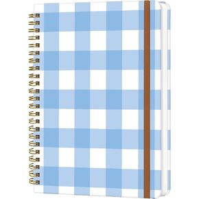 دفتر المجلات الحلزونية للنساء ، كتب الكلية A5 Hardcover A5 ، 120 صفحة ، ورق سميك ، مجلة مبطنة لطيفة للمدرسة ، المكتب والعمل ، 6 × 8.4 في (عسل النحل)