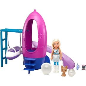 Barbie Space Discovery Chelsea Doll & Rocket-shemet مع جرو