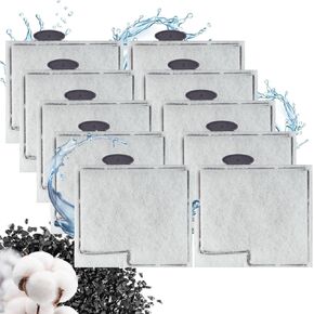 10 حزمة متوسطة المرشحات خراطيش متوافقة مع Quiphon Quietflow LED Pro Power Filter Size 10 ، E مرشح الطاقة الداخلي حجم 20،10 جالون أسماك