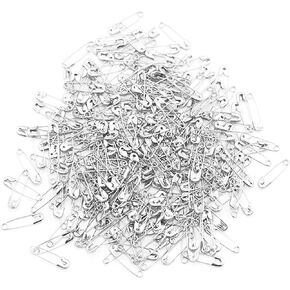 COMOK 19mm(0.75in) Safety Pins,1000 Count, Rust Resistant Nickel Plated Steel Set for Crafting, Sewing, and Clothing Fastening etc, Sliver Tone