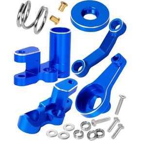 RC Steering Bellcranks Drag Link Upgrades Part for 1/10 Slash 4x4 (VXL),Rustler 4x4 (VXL),Stampede 4x4 (VXL),Alloy Aluminum Steering Bellcranks Hops up,Titanium