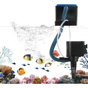 Aquarium Filter, 30-60 Gallon Fish Tank Filter with Filter Box, 210 GPH Internal Turtle Tank Filter for Freshwater & Saltwater, Aquarium Pumps & Filters for Large Fish Tanks