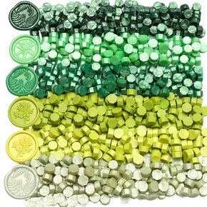 600pcs حبات ختم الشمع المعدنية ، 6 حبات معادن متنوعة من حبات الشمع مثالية لختم الختم الشمعية ، غلاف زجاجة زجاجة نبيذ الختم (سلسلة معدنية)
