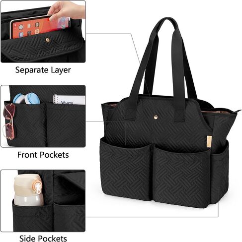Fasrom Laptop Tote Bag for Women, 15.6 Inch Work Purse with Pockets, Professional Shoulder Bag for Office & Travel in Saudi Arabia