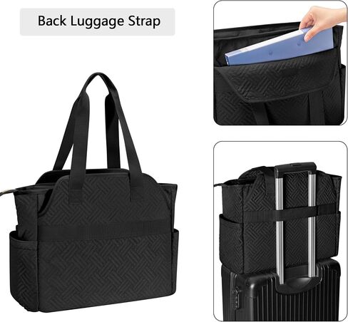 Fasrom Laptop Tote Bag for Women, 15.6 Inch Work Purse with Pockets, Professional Shoulder Bag for Office & Travel in Saudi Arabia