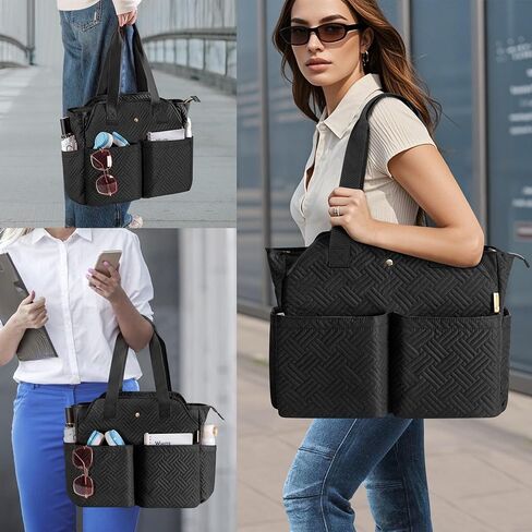 Fasrom Laptop Tote Bag for Women, 15.6 Inch Work Purse with Pockets, Professional Shoulder Bag for Office & Travel in Saudi Arabia